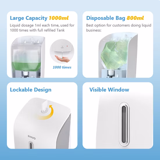 Sensor Touchless Automatic Wall Mounted Soap Dispenser